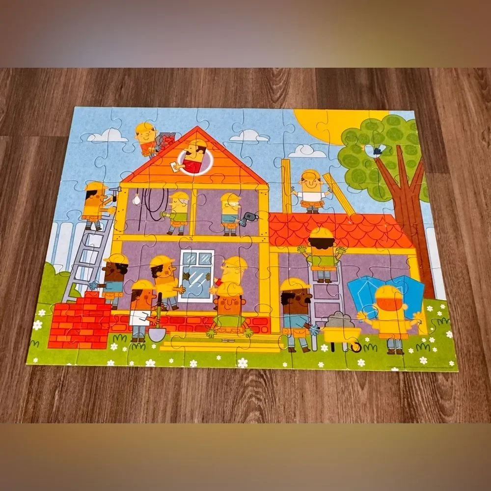 Kids Toy: Colorful 48 Piece Construction Puzzle for Kids by Crocodile Creek